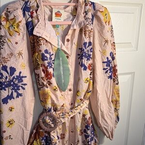 FARM Rio Floral Dress - Pink, Blue, Yellow